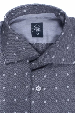 Camicia in cotone a pois