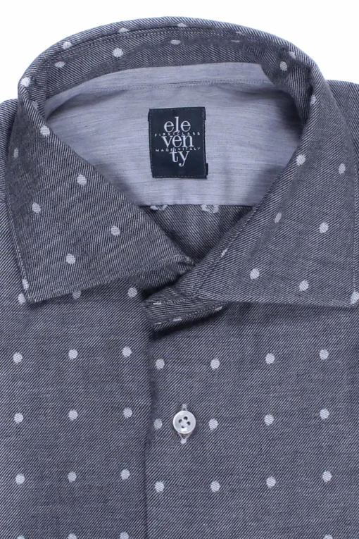 Camicia in cotone a pois