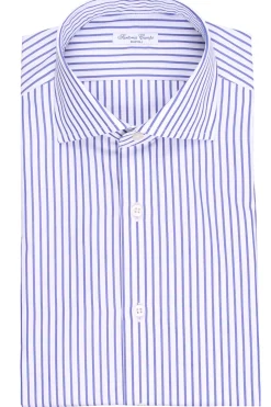 camicia in cotone a righe