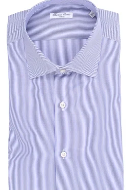camicia in cotone a righe