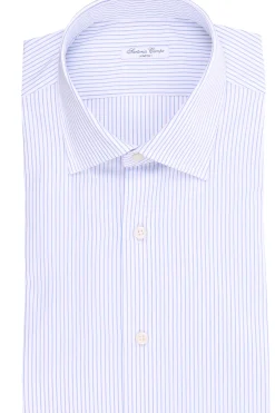 camicia in cotone a righe
