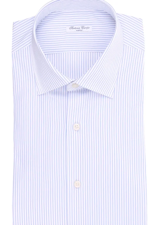 camicia in cotone a righe