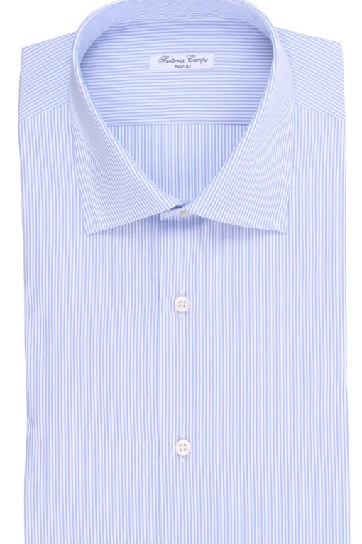 camicia in cotone a righe