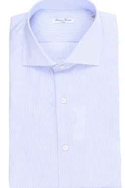 camicia in cotone a righe