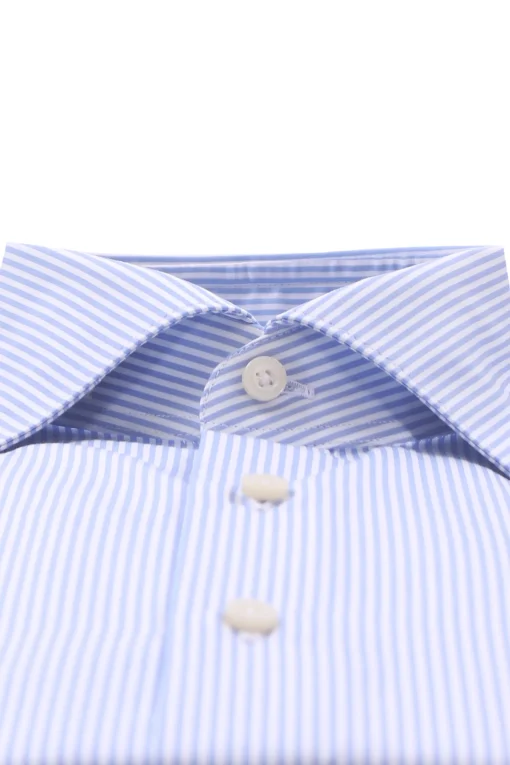 camicia in cotone a righe