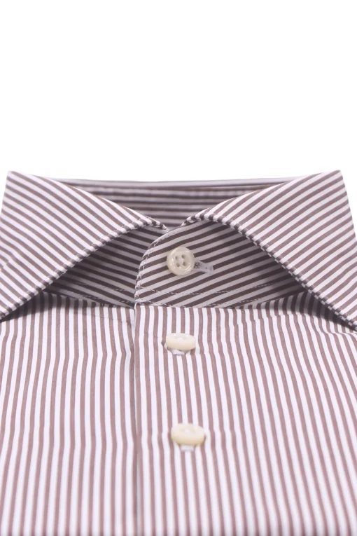 camicia in cotone a righe