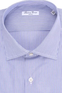 camicia in cotone a righe