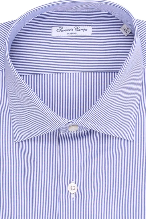 camicia in cotone a righe