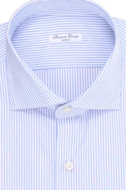 camicia in cotone a righe