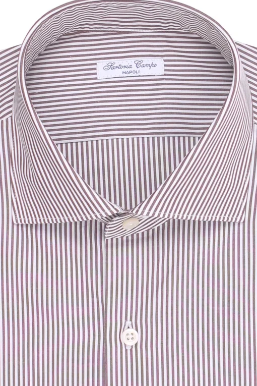 camicia in cotone a righe