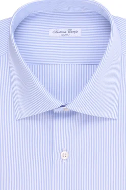camicia in cotone a righe