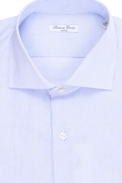 camicia in cotone a righe