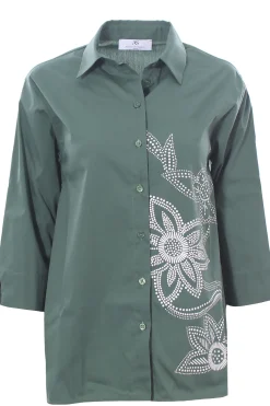 Camicia in cotone con stampa