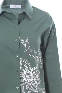 Camicia in cotone con stampa