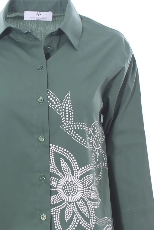 Camicia in cotone con stampa