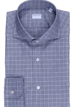 Camicia in cotone principe di galles