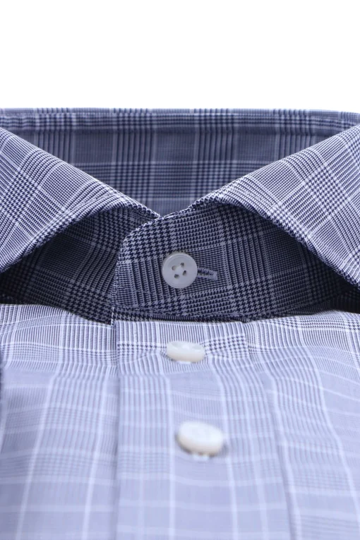 Camicia in cotone principe di galles