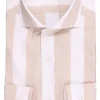 camicia in cotone riga sdraio