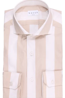 camicia in cotone riga sdraio