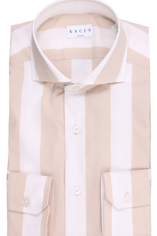 camicia in cotone riga sdraio