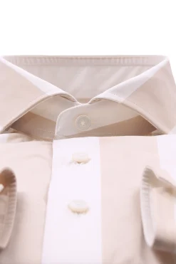 camicia in cotone riga sdraio
