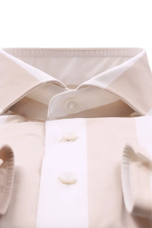 camicia in cotone riga sdraio