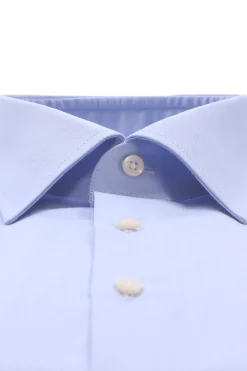 camicia in cotone tinta unita