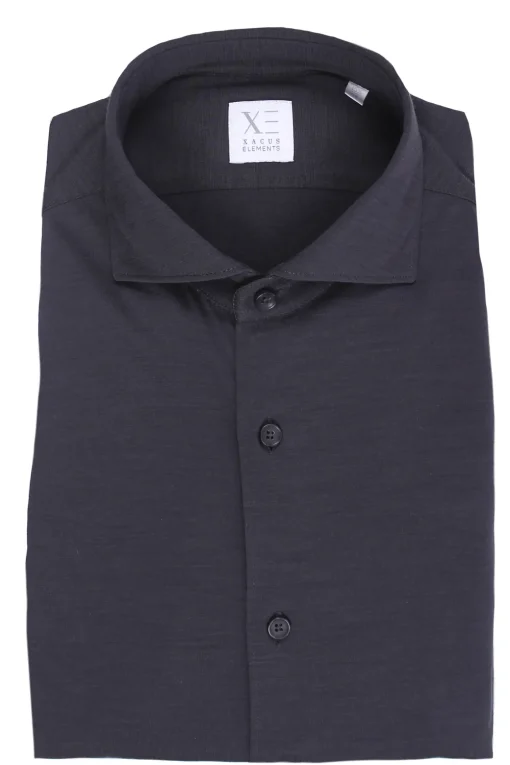 Camicia in jersey di lana