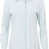 Camicia in jersey stretch disegno riga