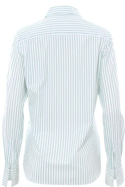 Camicia in jersey stretch disegno riga