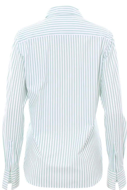 Camicia in jersey stretch disegno riga