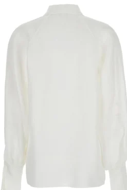 Camicia in lino manica raglan