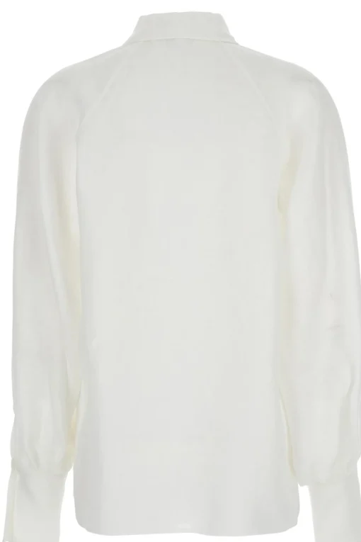 Camicia in lino manica raglan