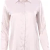 Camicia in raso stretch
