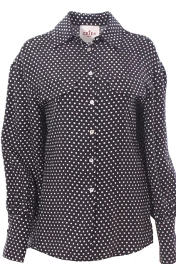 Camicia in satin di seta