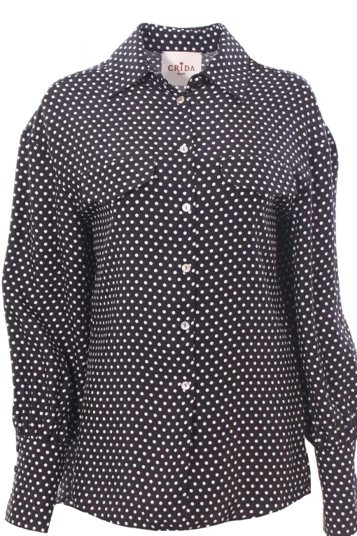 Camicia in satin di seta