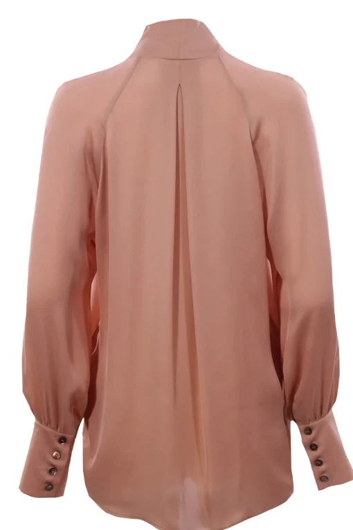 Camicia in seta con sciarpa