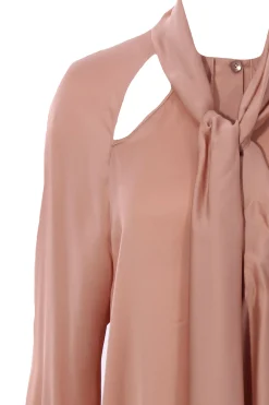 Camicia in seta con sciarpa