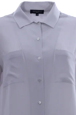 Camicia in seta con taschini