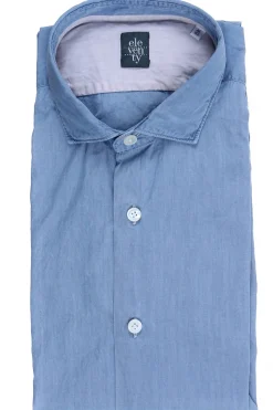 Camicia lavata in cotone leggero
