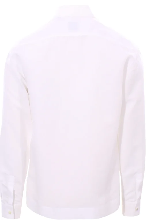 camicia over in tencel e shantung di lino