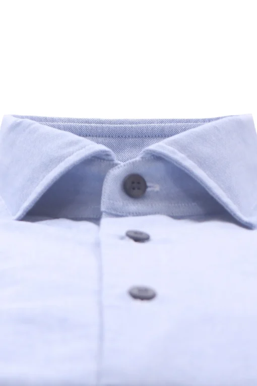 camicia oxford bottoni a contrasto