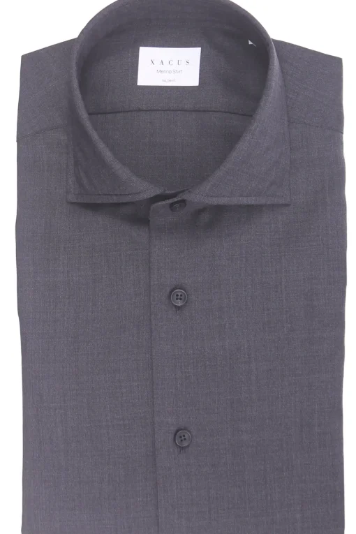 camicia reda active in lana merino