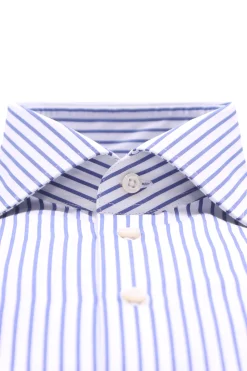 camicia riga larga in cotone fiammato