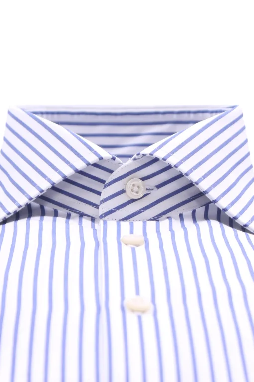 camicia riga larga in cotone fiammato