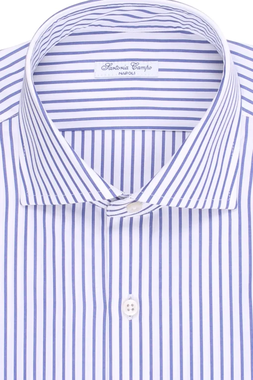 camicia riga larga in cotone fiammato