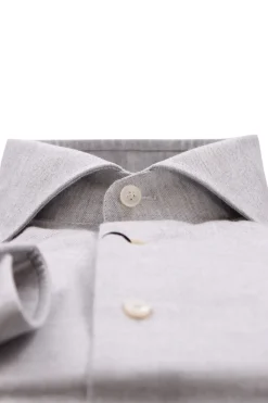 Camicia spigata misto tencell