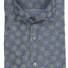 camicia stampa su denim light