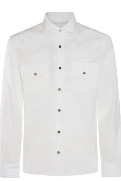 camicia texana in piquet di cotone