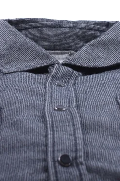 Camicia texana in velluto millerighe